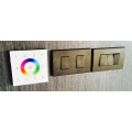 Panel de control LED rgbw DMX512 controlador RGBW montado en la pared, para tira de LED rgbw